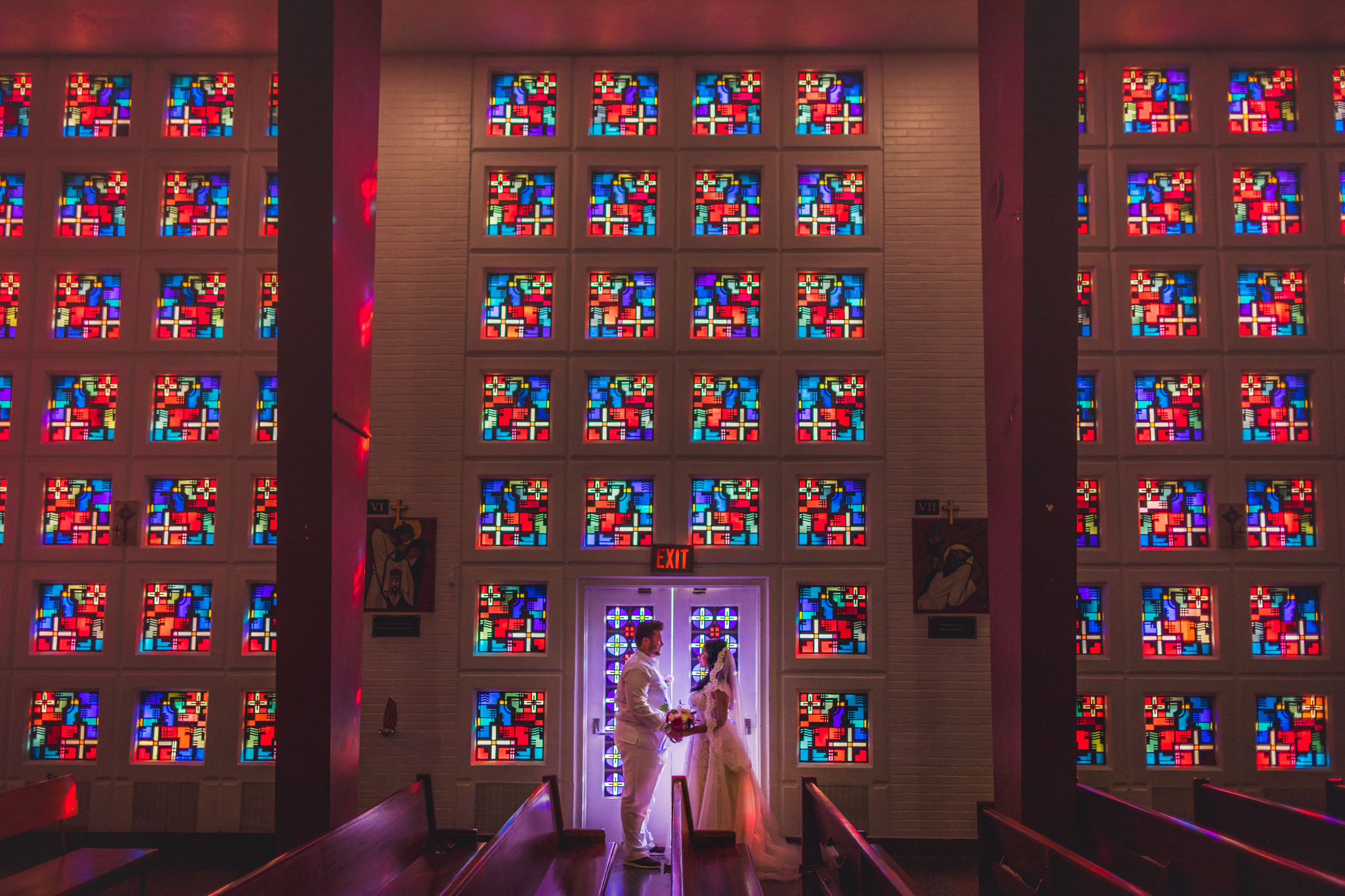 Location: St. Gregory Catholic Church, Phoenix, AZI love this image not only because of the beautiful colors of that amazing stained glass, but I think it demonstrates that you can find beauty everywhere. This unassuming church on 19th Avenue and Os…